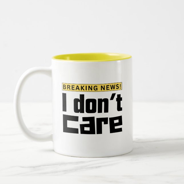 Jag Bryr Mig Inte Två-Tonad Mugg (Vänster)