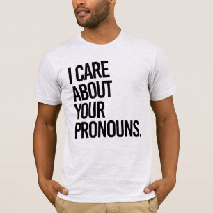Jag bryr mig om dina uttalanden t shirt
