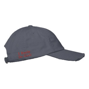 Jag Bryr Mig Verkligen - Skottland Blå USA Broderad Keps