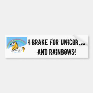 Jag bryter för Unicornsbildekal Bildekal