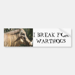 JAG BRYTER FÖR WARTHOGS BILDEKAL