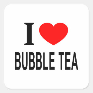 Jag ❤️ BUBBELTE I LOVE BUBBELTE I ÄLSKAR BUBBELTE Fyrkantigt Klistermärke