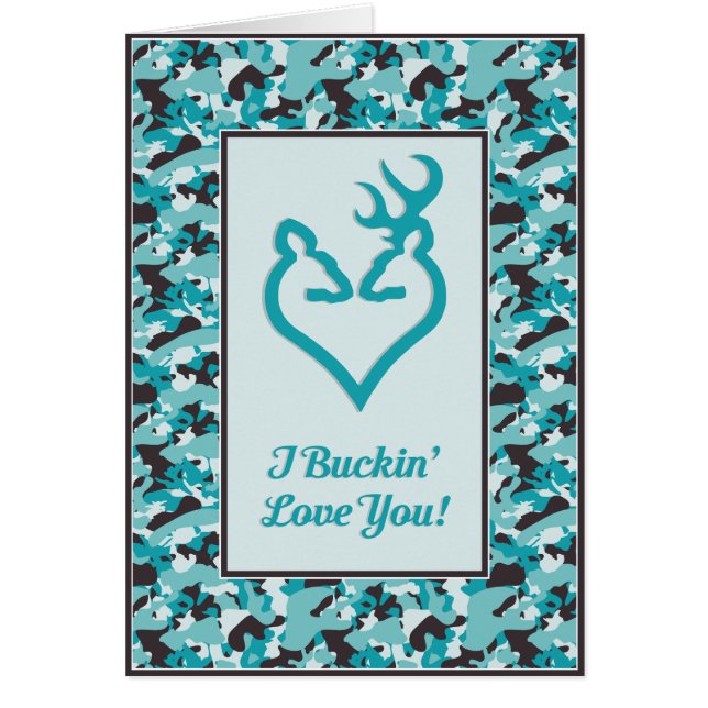 Jag Buckin Kärlek You Hälsningskort (Framsidan)