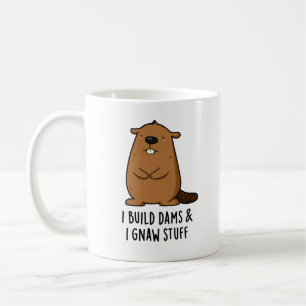 Jag Bygger dammar och jag tar Saker Funny Beaver P Kaffemugg