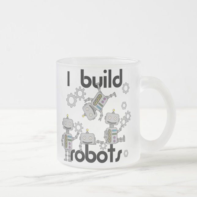 Jag bygger robotar frostad glasmugg (Höger)