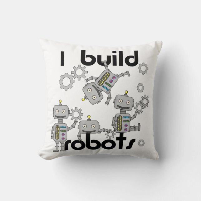 Jag bygger robotar kudde (Framsida)