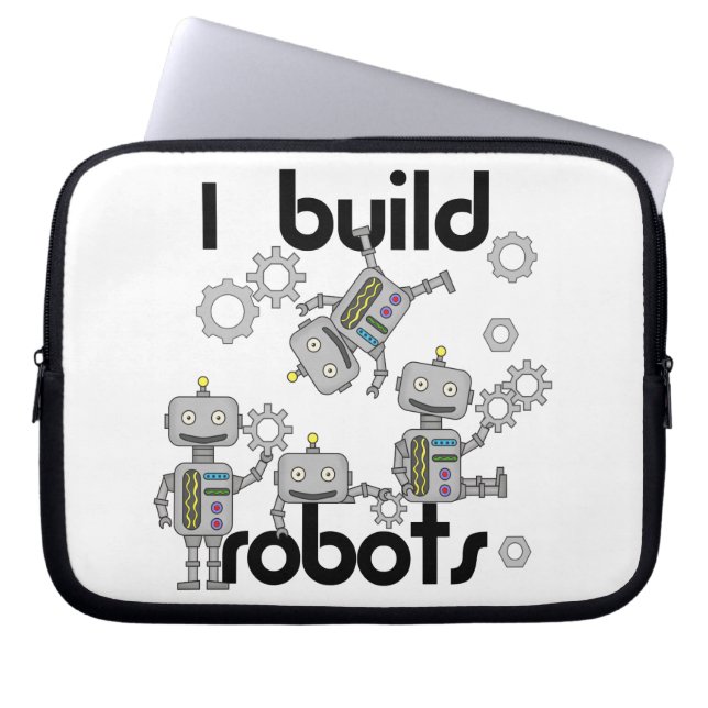 Jag bygger robotar laptop sleeve (Framsidan)