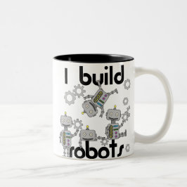 Jag bygger robotar Två-Tonad mugg