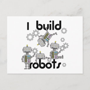 Jag bygger robotar vykort