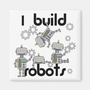 Jag Bygger Robots Magnet