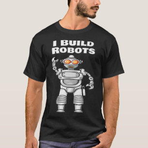Jag Bygger Robots Tshirt för Ingenjör Kids Robotic T Shirt