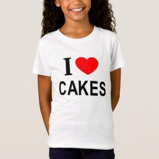 JAG ❤️ CAKES I KÄRLEK CAKES I HEART CAKES T SHIRT
