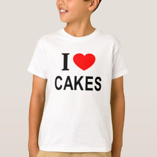 JAG ❤️ CAKES I KÄRLEK CAKES I HEART CAKES T SHIRT