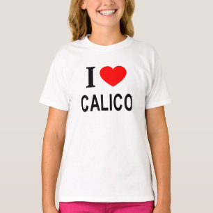 Jag ❤️ CALICO JAG ÄLSKAR CALICO JAG HJÄRTA CALICO T Shirt