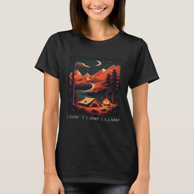 Jag Camp I Glampa-repetition T Shirt (Framsida)