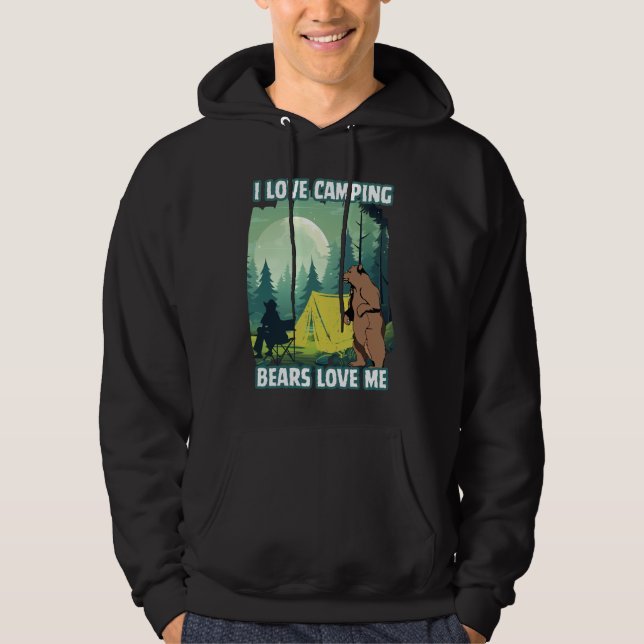 Jag campar i kärlek, bär kärlek mig. Lönnsteckenci Hoodie (Framsida)