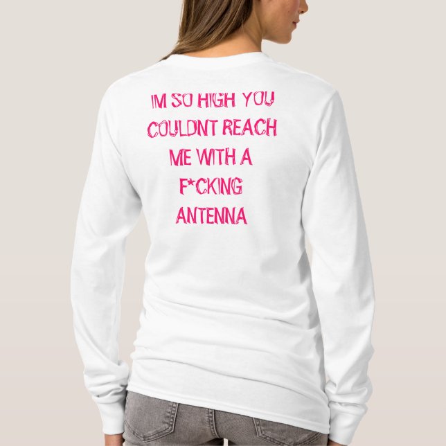 JAG CANT KÄNSELFÖRNIMMELSE MITT ANSIKTE T-SHIRT (Baksida)