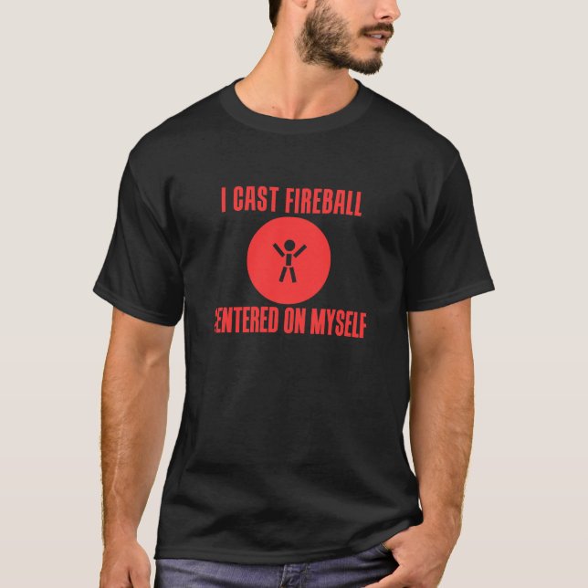 Jag Cast fireballen Tee Shirt (Framsida)