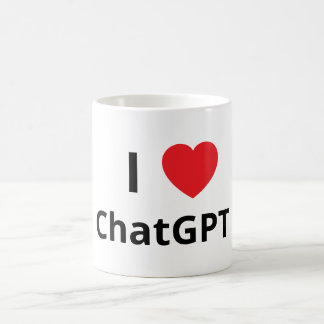 Jag ❤️ ChatGPT Kaffemugg