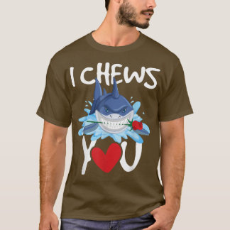 Jag Chews YouShark Älskare Wildlife Marine Biolog T Shirt