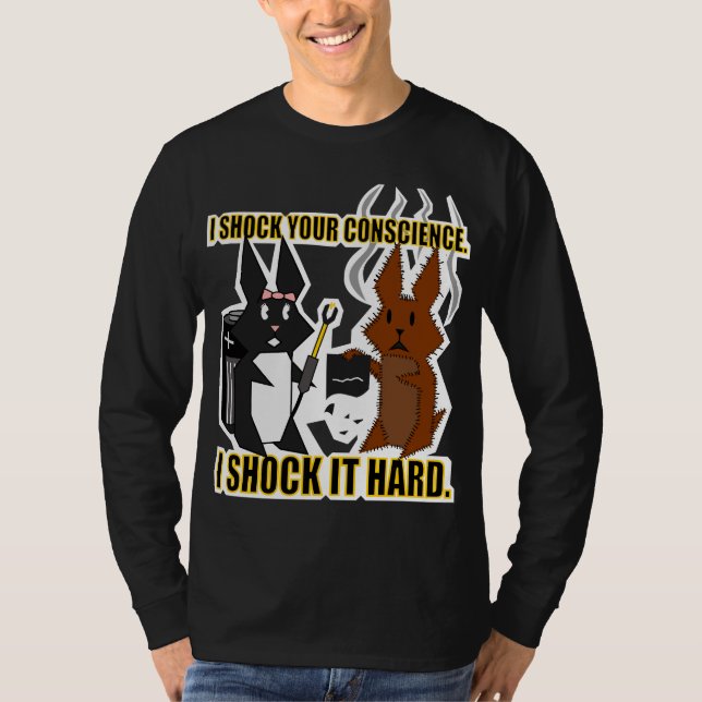 Jag chockar ditt samvete (2-sided) t-shirt (Framsida)