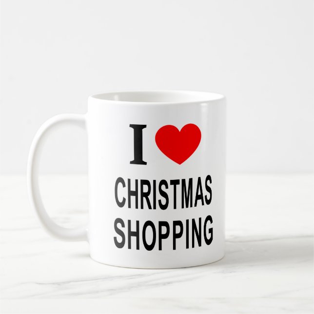 JAG ❤️ CHRISTMAS SKÖPPNA I KÄRLEK CHRISTMAS SHOPPI KAFFEMUGG (Vänster)