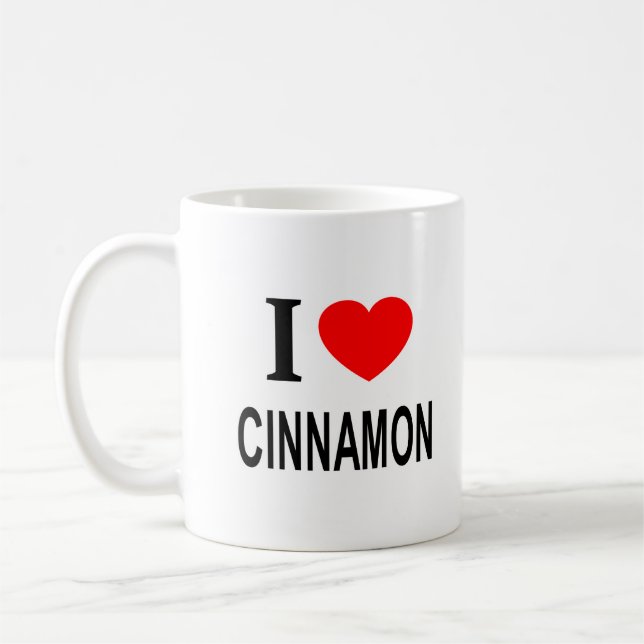 JAG ❤️ CINNAMON I KÄRLEK CINNAMON I HEART CINNAMON KAFFEMUGG (Vänster)