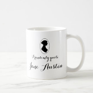 Jag citerar på måfå den Jane Austen kaffekoppen Kaffemugg