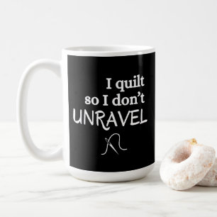 Jag citerar så att jag inte ångrar roligt Sewing Kaffemugg