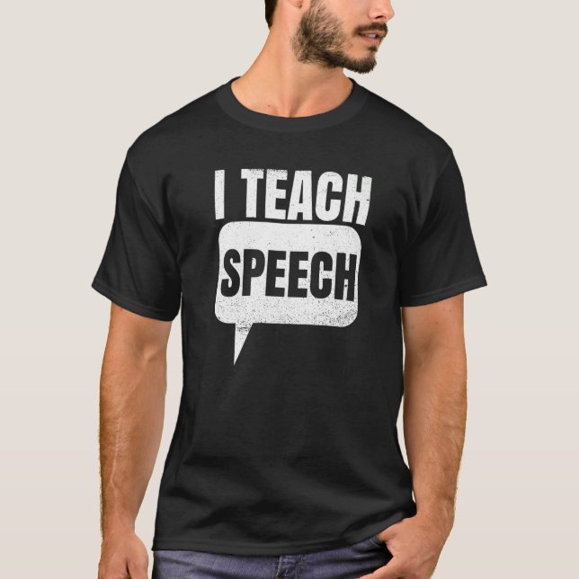 Jag citerar Tal för en Tal-språkterapi T Shirt (Framsida)