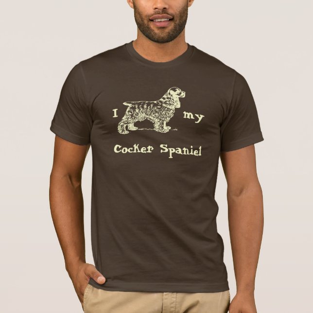 Jag Cocker Spanska min Cocker Spanska T-shirt (Framsida)