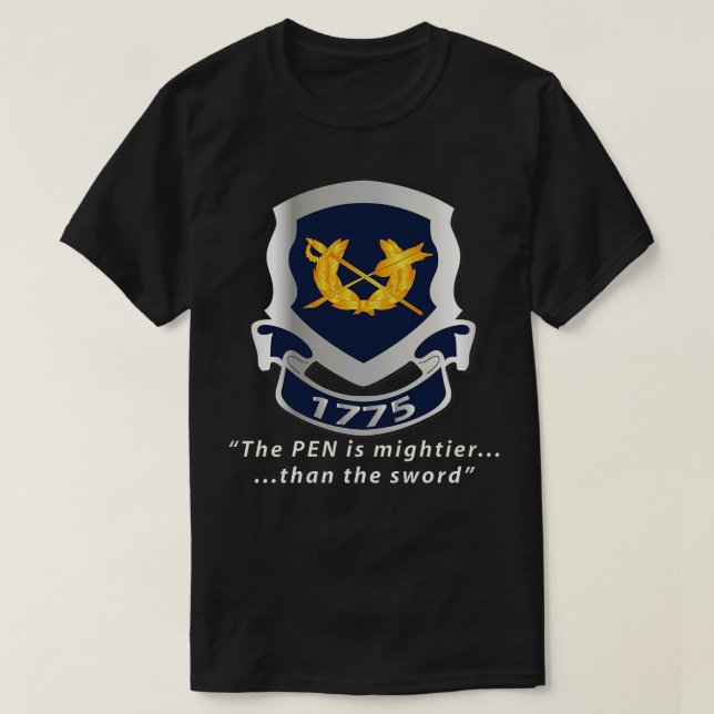 Jag Corps Vapensköld Pen är Mighter X T Shirt (Design framsida)