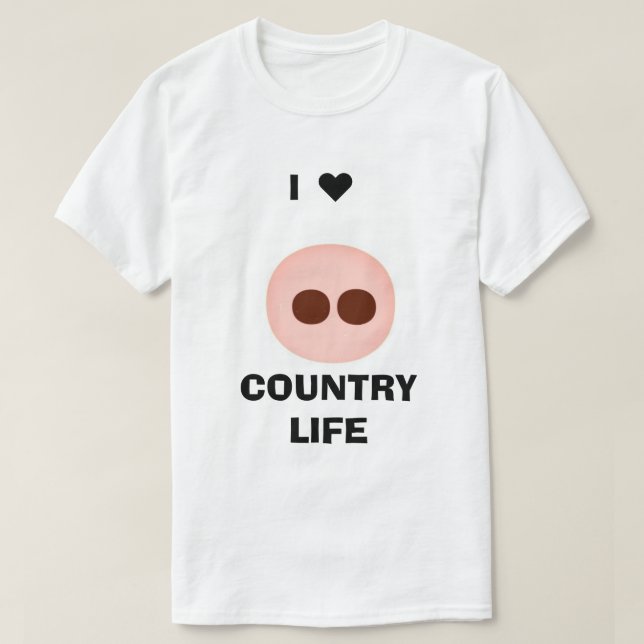 Jag ♥️ Country Life T-Shirt (Design framsida)