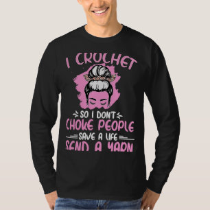 Jag Crochet, så jag väljer inte Farma Mamma Croc T Shirt