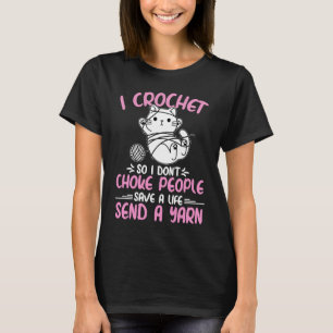 Jag Crochet, så jag väljer inte Farma Mamma Croc T Shirt