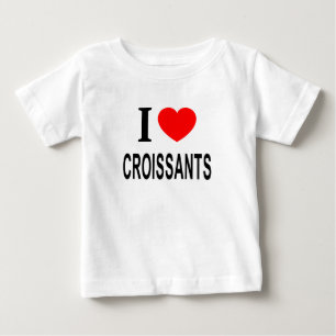 Jag ❤️ CROISSAN JAG ÄLSKAR CROISSANTER JAG HJÄRTA  T Shirt