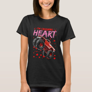 Jag Crush Hearts Monster Lastbil Funny Boys Kids V T Shirt