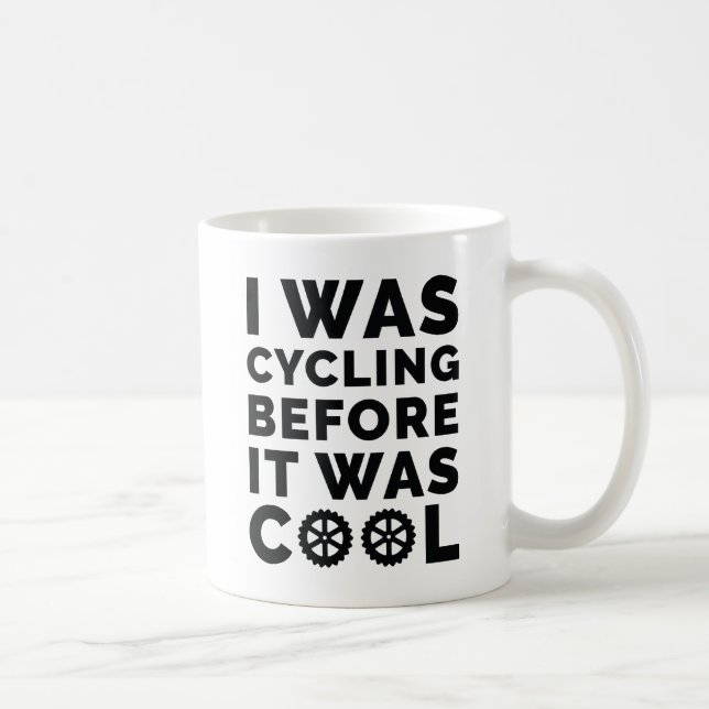 Jag cyklade innan det var Coola Kaffemugg (Höger)