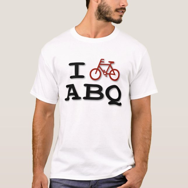 Jag cyklar ABQ-T-tröja Tee (Framsida)