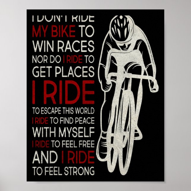 Jag cyklar inte för att vinna lopp 1  poster (Framsidan)
