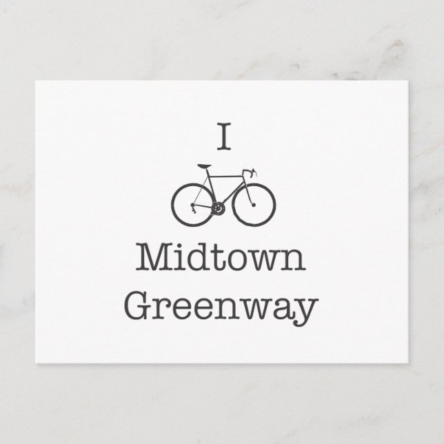 Jag cyklar Midtown Greenway Vykort (Framsida)