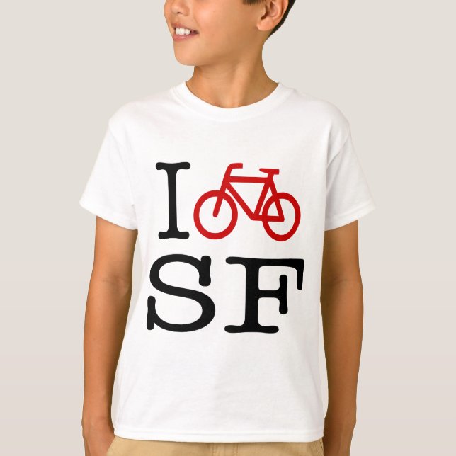 Jag cyklar SF Tee (Framsida)