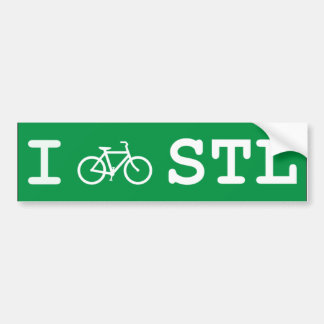 Jag cyklar STL för ditt fordon Bildekal