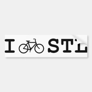 Jag cyklar STL för ditt fordon Bildekal