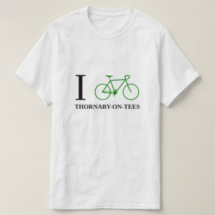 Jag cyklar THORNABY-ON-TEES (den gröna Tee