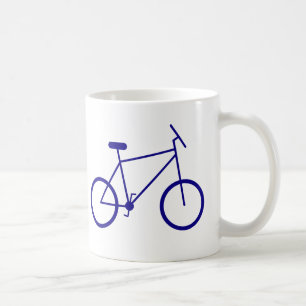 Jag cyklar till jobbet. (Blå) Kaffemugg