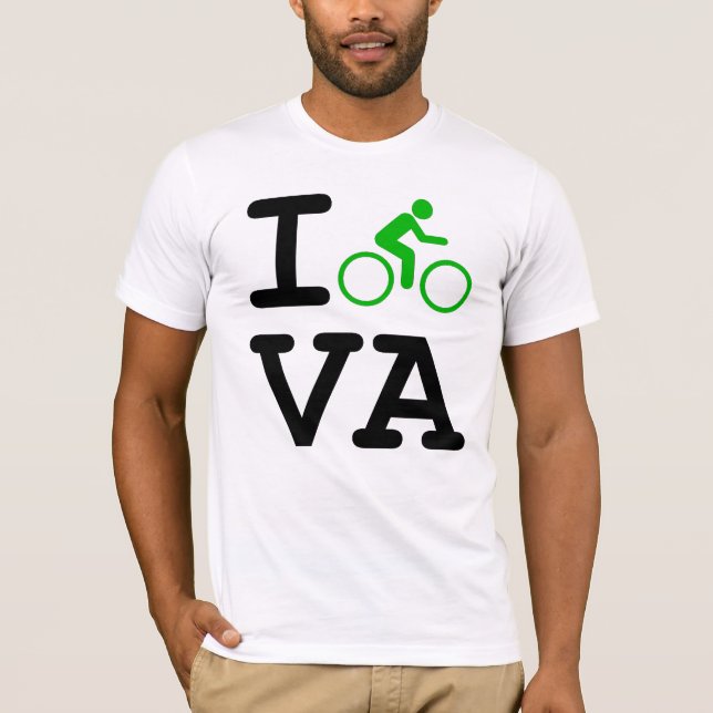 Jag cyklar VA T-shirt (Framsida)