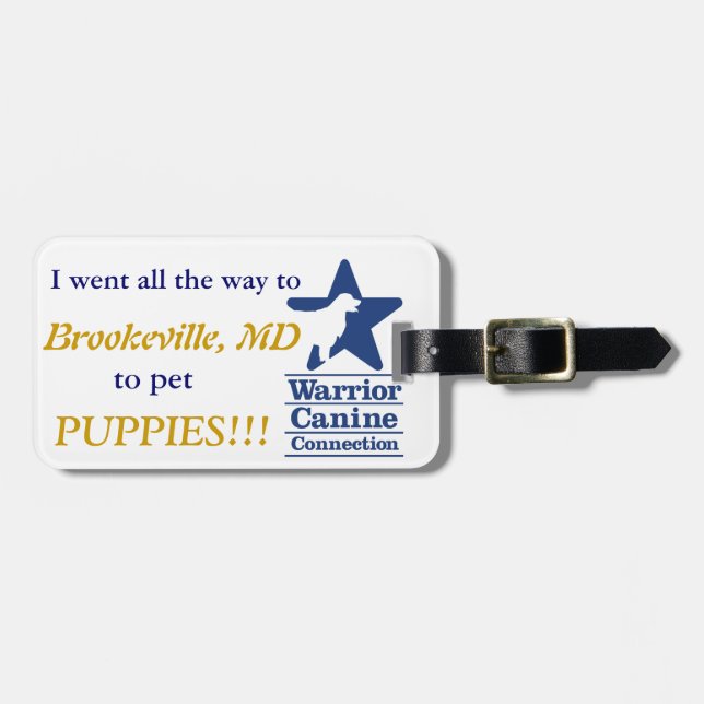 Jag daltar valpar!  Bagagemärkre Bagagebricka (Horisontell Framsida)