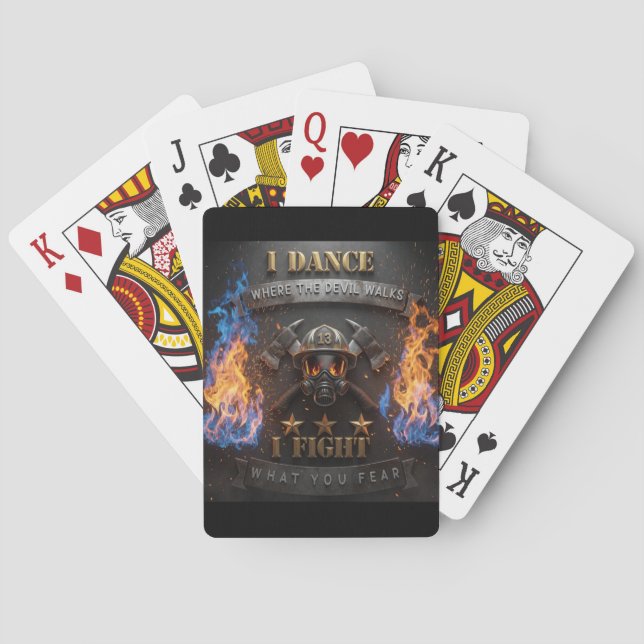 Jag dansar där djävulen går 🔥 casinokort (Baksidan)