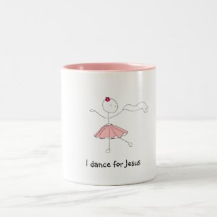 Jag dansar för Jesus Två-Tonad Mugg